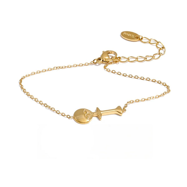 Geometric Bracelet — Gold-Plated Stainless Steel · PS1245
