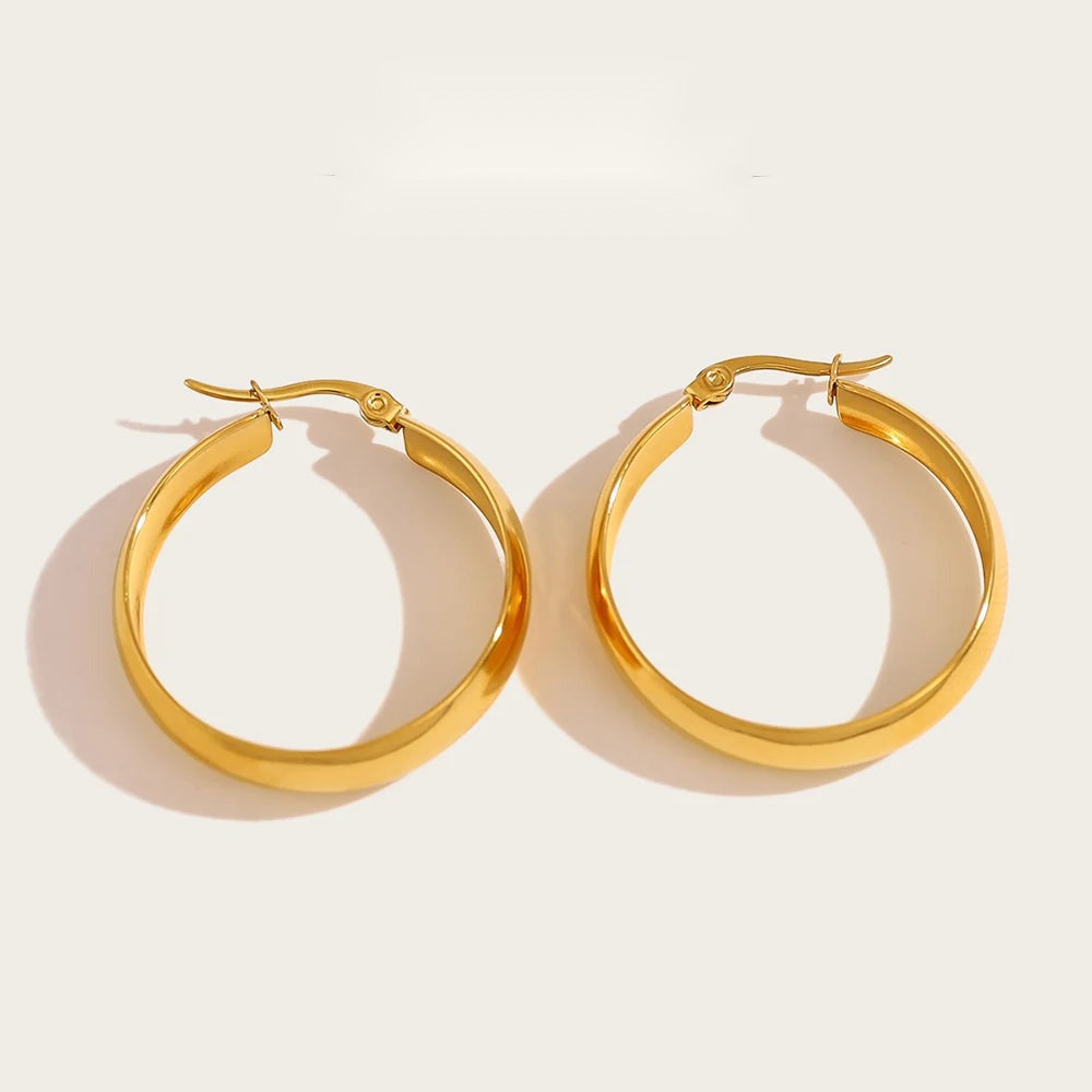 Hoop Earrings Vintage — 316L Stainless Steel · PS417