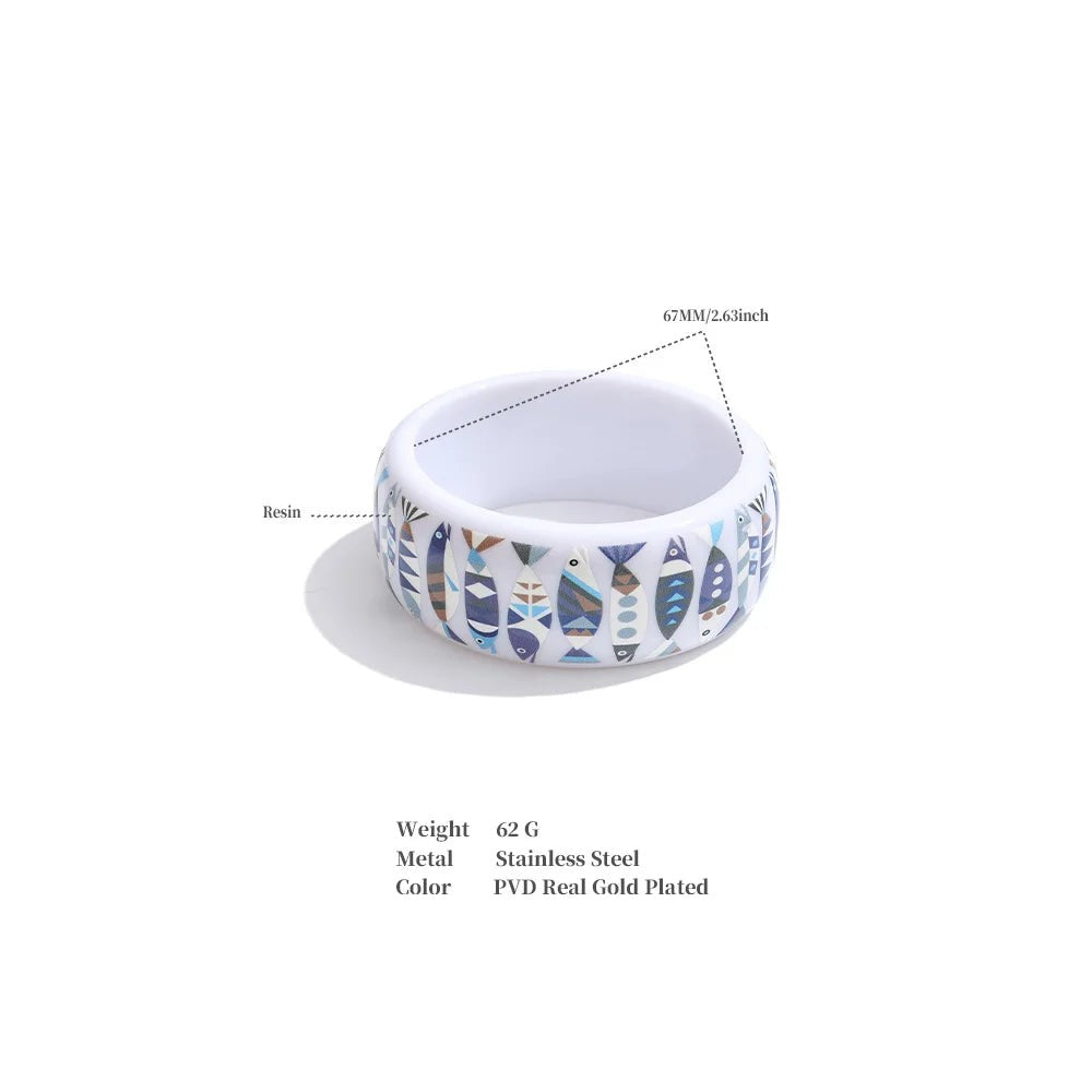 Resin Geometric Bracelet — Resin · PA66
