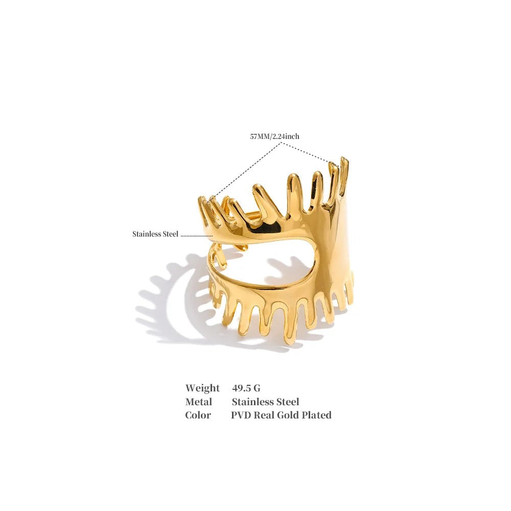 Geometric Bracelet — Gold-Plated Stainless Steel · PS962
