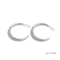 Geometric earrings in gold-plated stainless steel.