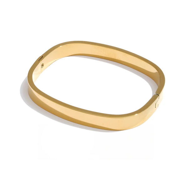 Geometric Bracelet — Gold-Plated Stainless Steel · PS1080