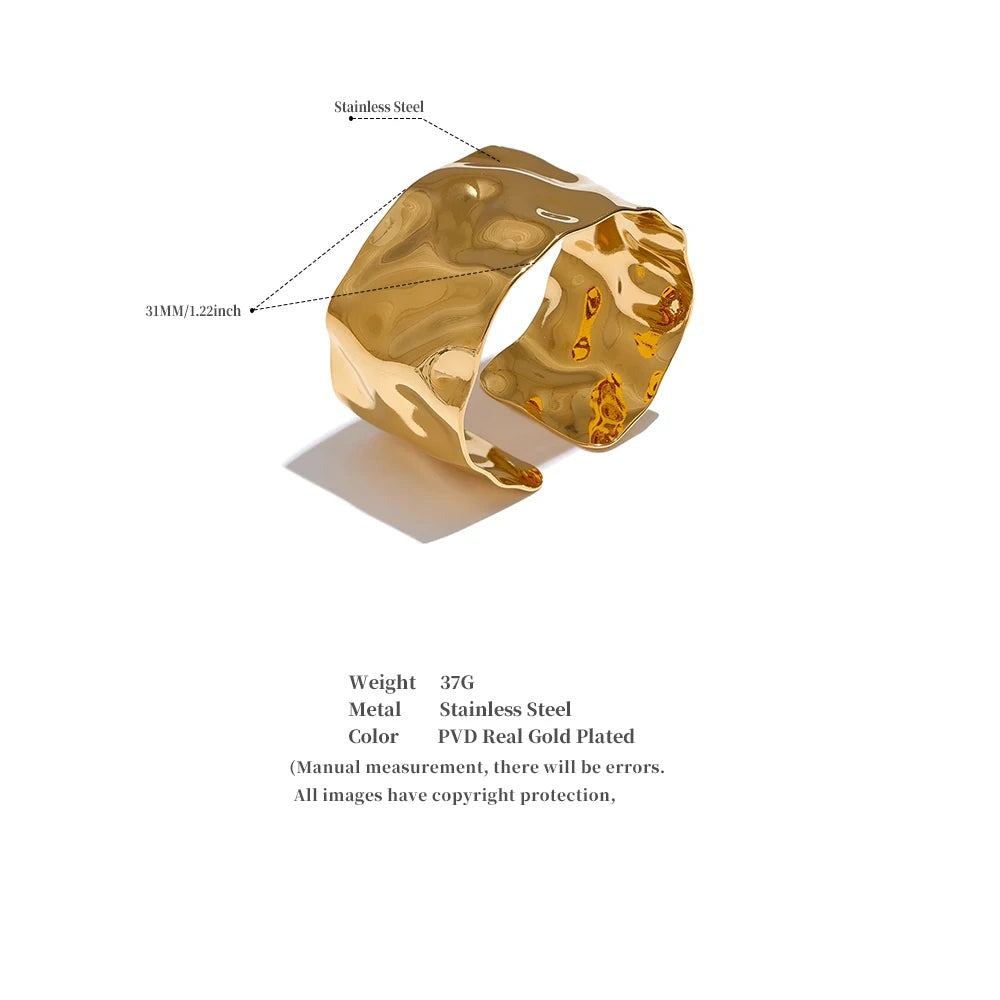 Geometric Bracelet — Gold-Plated Stainless Steel · PS2082