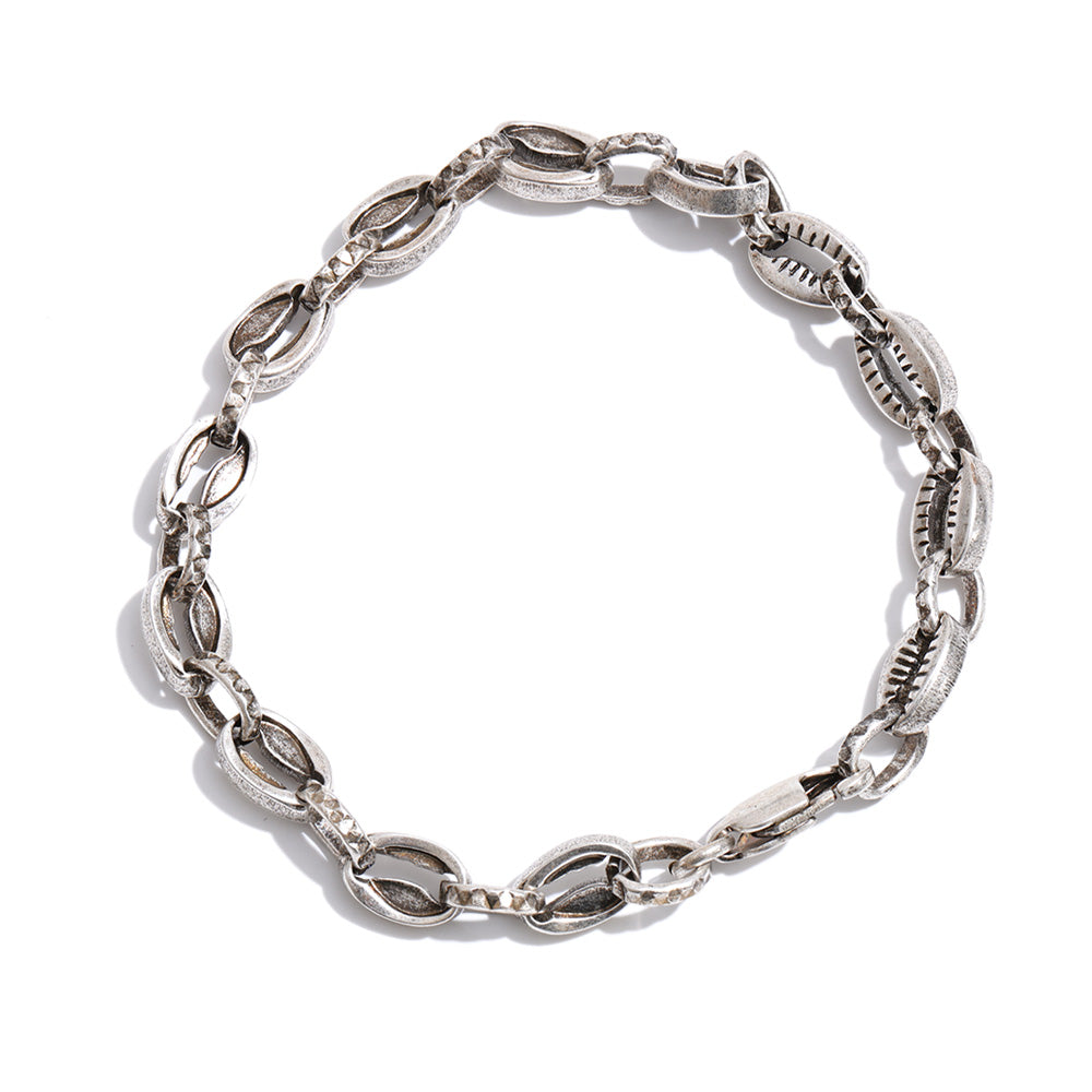 Vintage Geometric Chain Bracelet — Gold-Plated Stainless Steel · PS1366