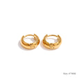 Geometric earrings in gold-plated stainless steel.