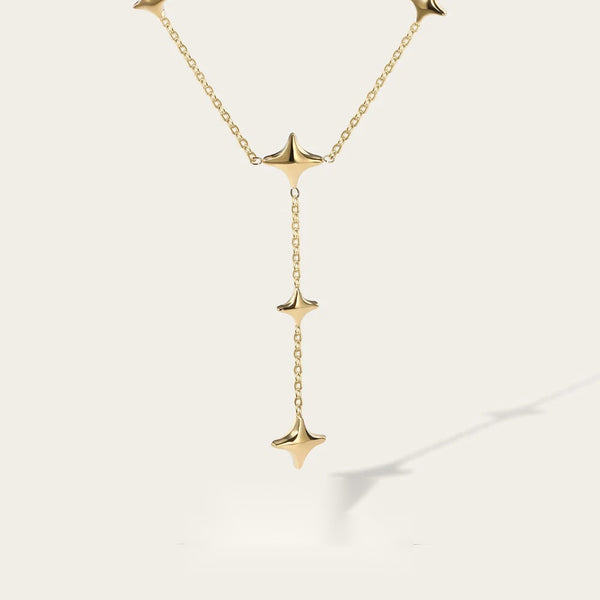 Chain Stars Pendant Necklace — 316L Stainless Steel · PS472