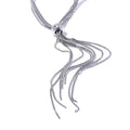 Geometric chain necklace in gold-plated stainless steel.