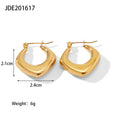 Chunky Huggie Hoop Earrings — Stainless Steel · PS292