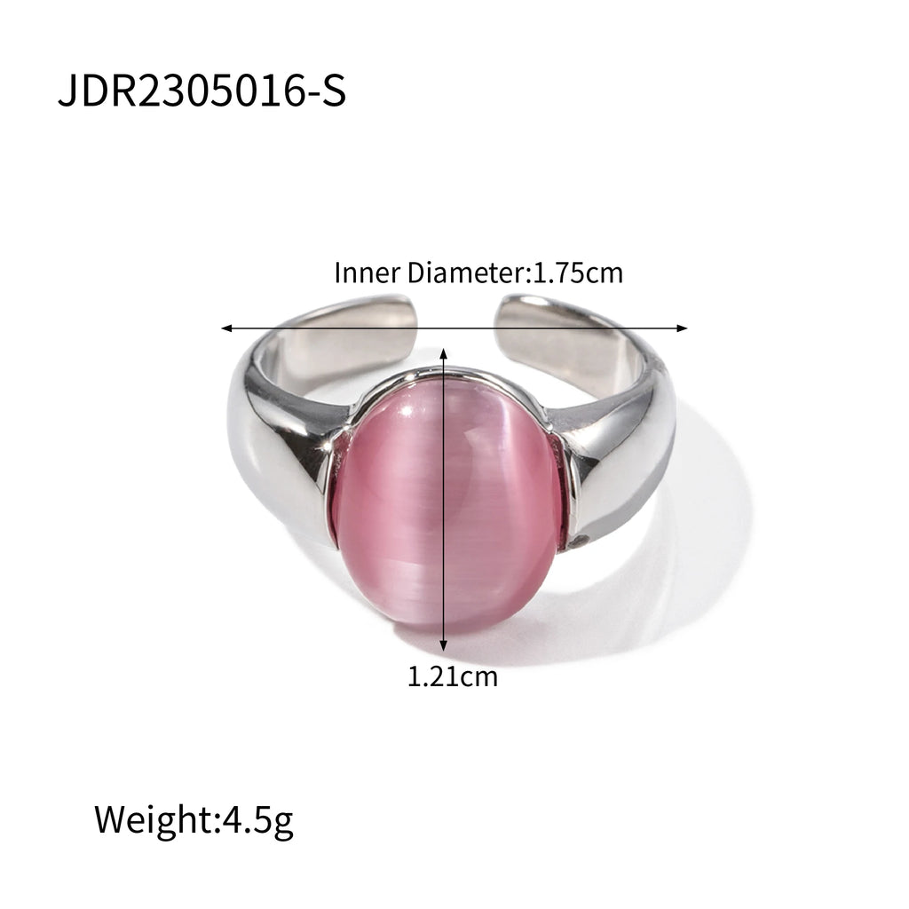 Two-Tone Heart Ring — Stainless Steel · PS362