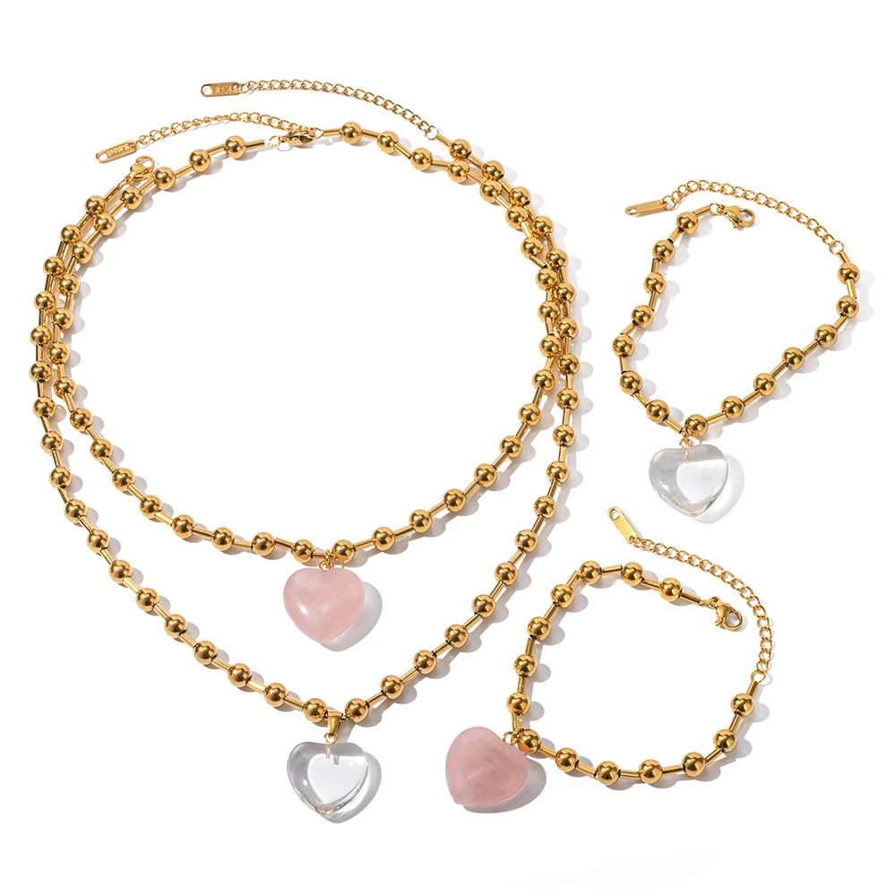 Bead Chain Necklace — Stainless Steel · PS280