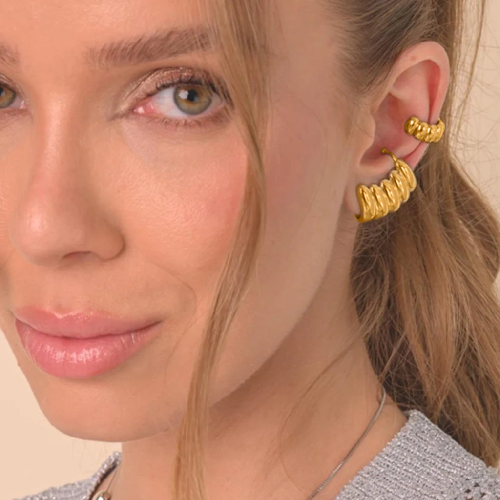 Mixed Vintage Stud Earrings — 316L Stainless Steel · PS094