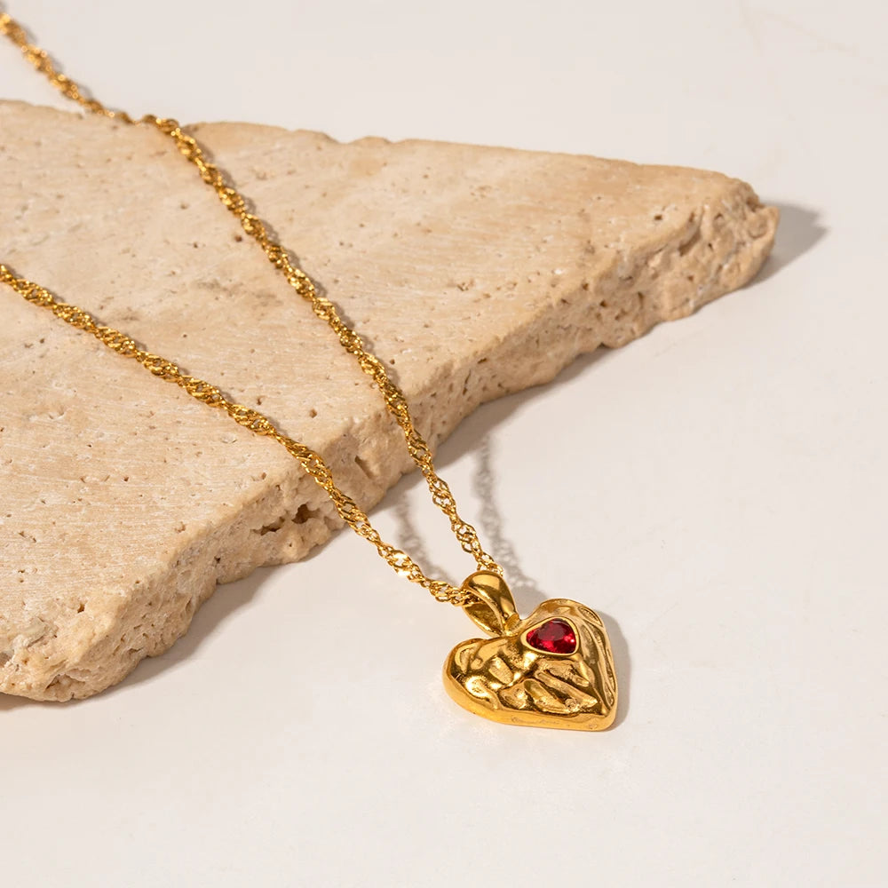 Heart Locket Necklace — 316L Stainless Steel · PS151