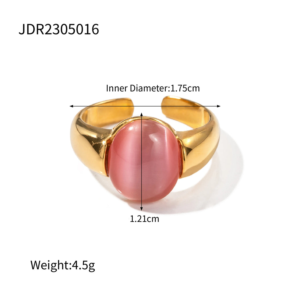 Two-Tone Heart Ring — Stainless Steel · PS362