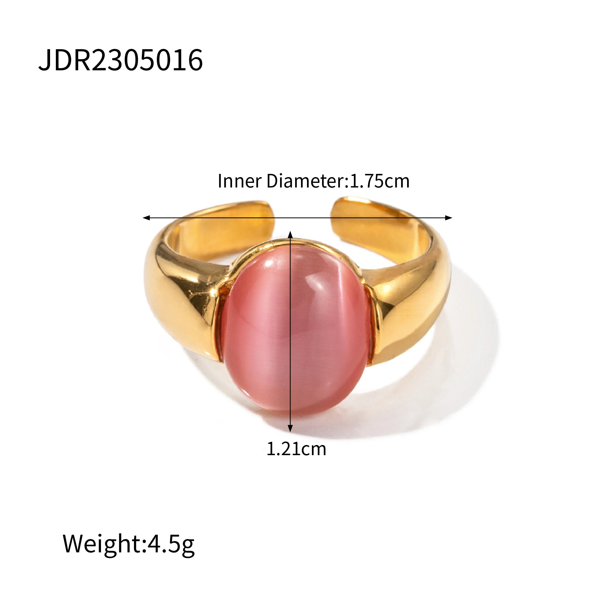 Two-Tone Heart Ring — Stainless Steel · PS362