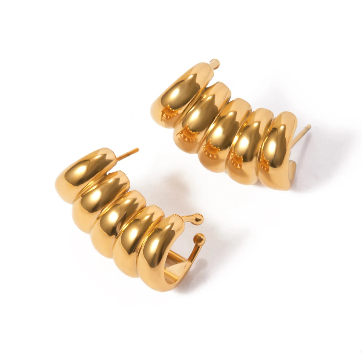 Mixed Vintage Stud Earrings — 316L Stainless Steel · PS094