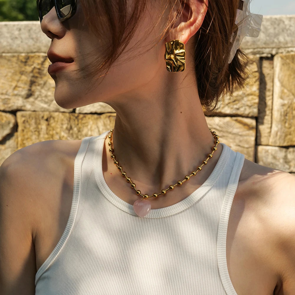 Bead Chain Necklace — Stainless Steel · PS280