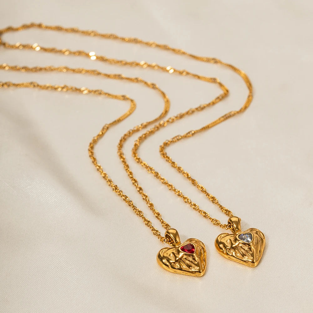Heart Locket Necklace — 316L Stainless Steel · PS151