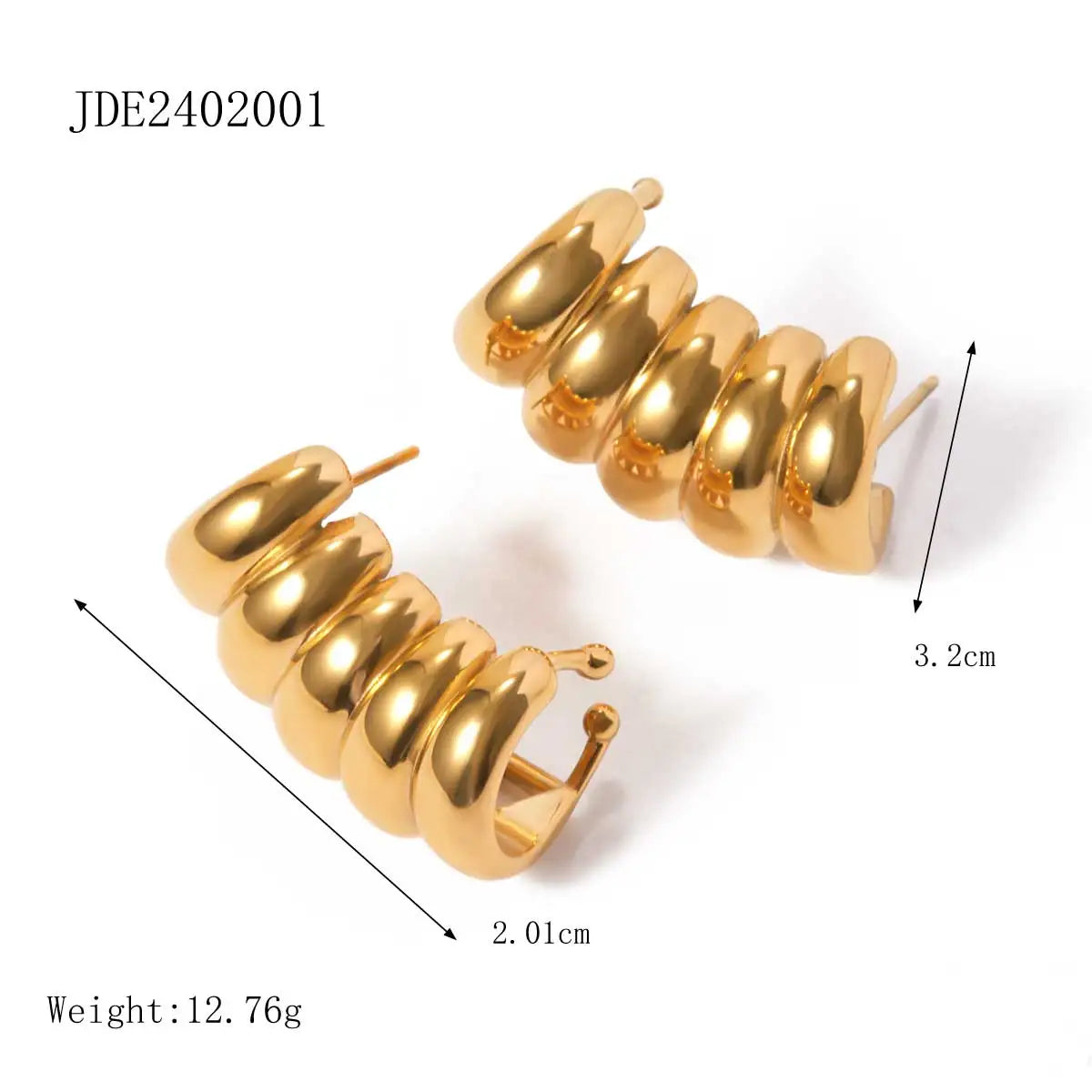 Mixed Vintage Stud Earrings — 316L Stainless Steel