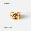 Waterdrop Irregular Ring — Stainless Steel · PS374