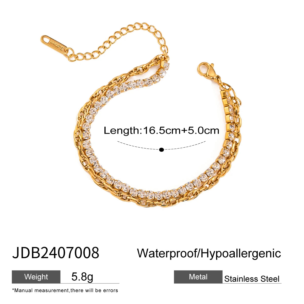 Equestrian Smooth Bracelet — Stainless Steel · PS302