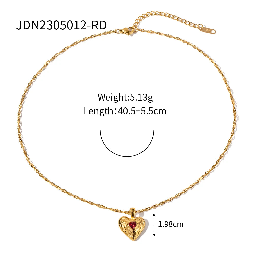 Heart Locket Necklace — 316L Stainless Steel · PS151