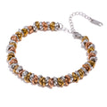 Geometric Chain Bracelet — Gold-Plated Stainless Steel · PS1932