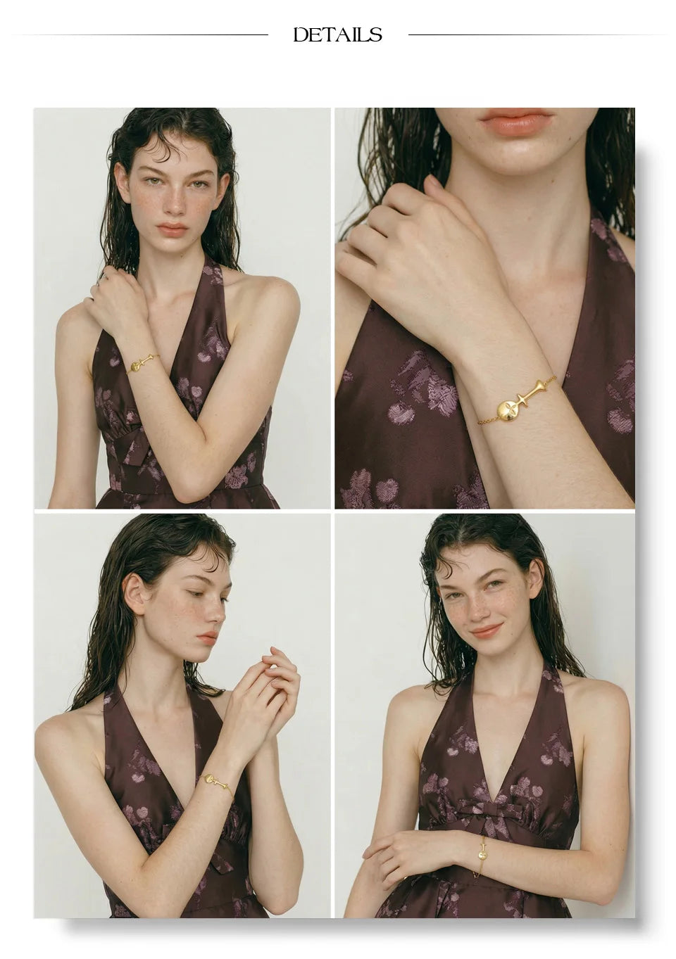 Geometric Bracelet — Gold-Plated Stainless Steel · PS1245