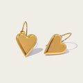 Hoop Earrings Heart — 316L Stainless Steel · PS468