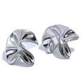 Flower earrings in gold-plated 316L stainless steel.