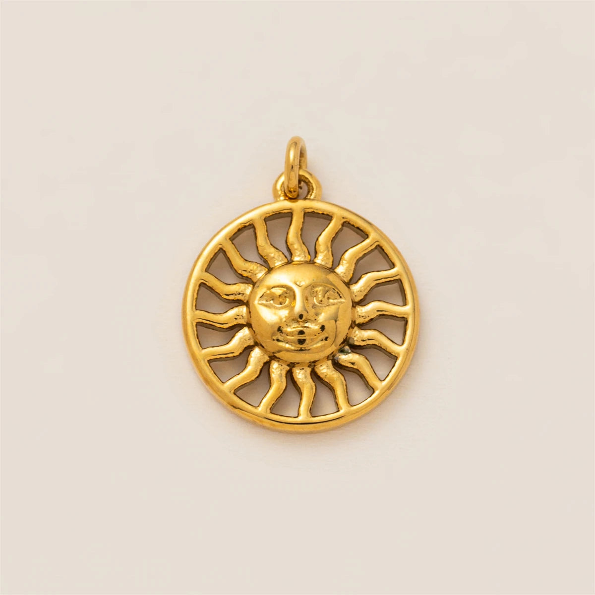 【DIY Pendant】Gold Plated Copper & Stainless Steel Celestial Charm Pendant - PC014