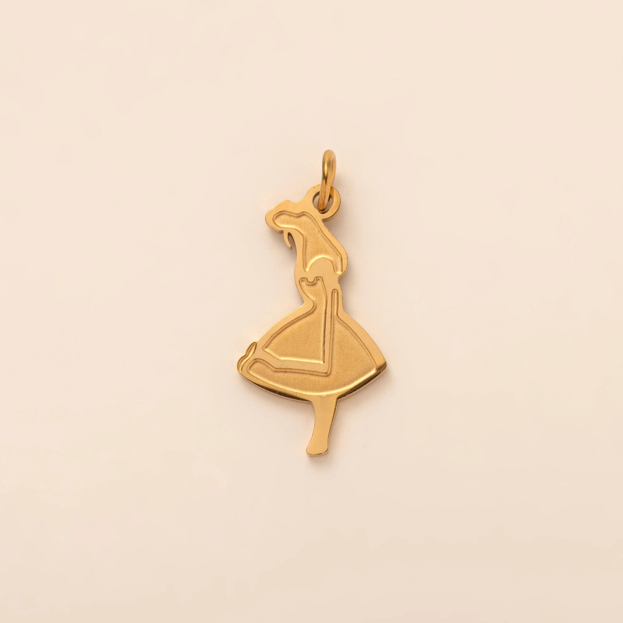 【DIY Pendant】18K Gold Plated Stainless Steel Charm Pendant - PS016