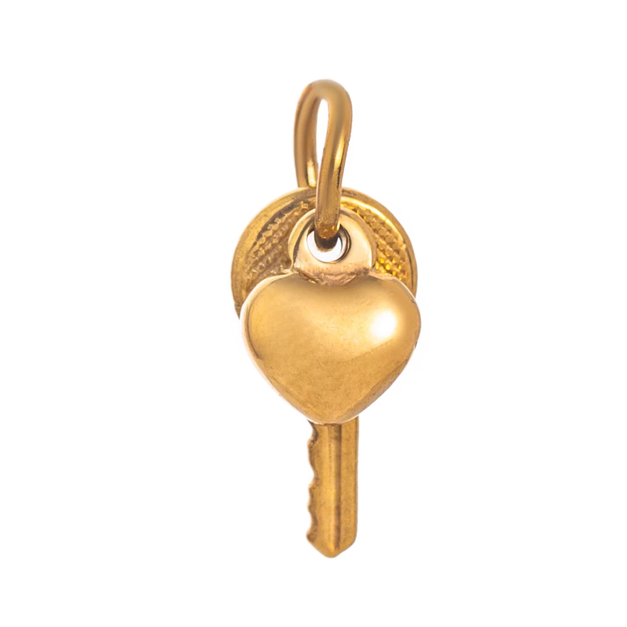 【DIY Pendant】Gold Plated Stainless Steel Charm Pendant - PS023