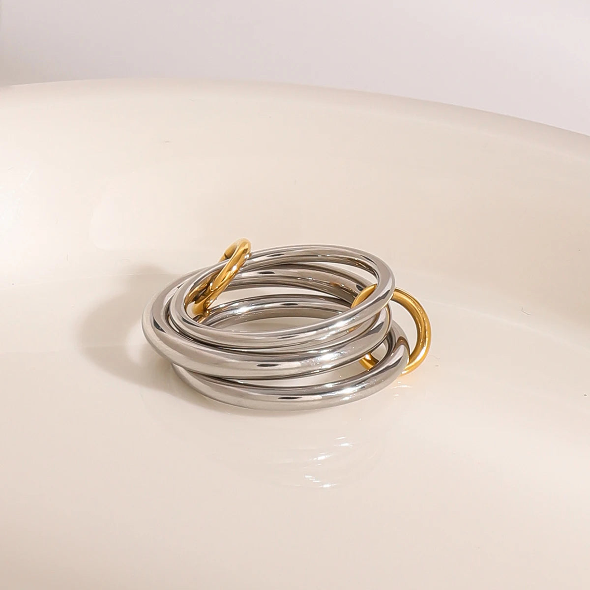 Minimal Stacking Ring Stack — Stainless Steel · PS262