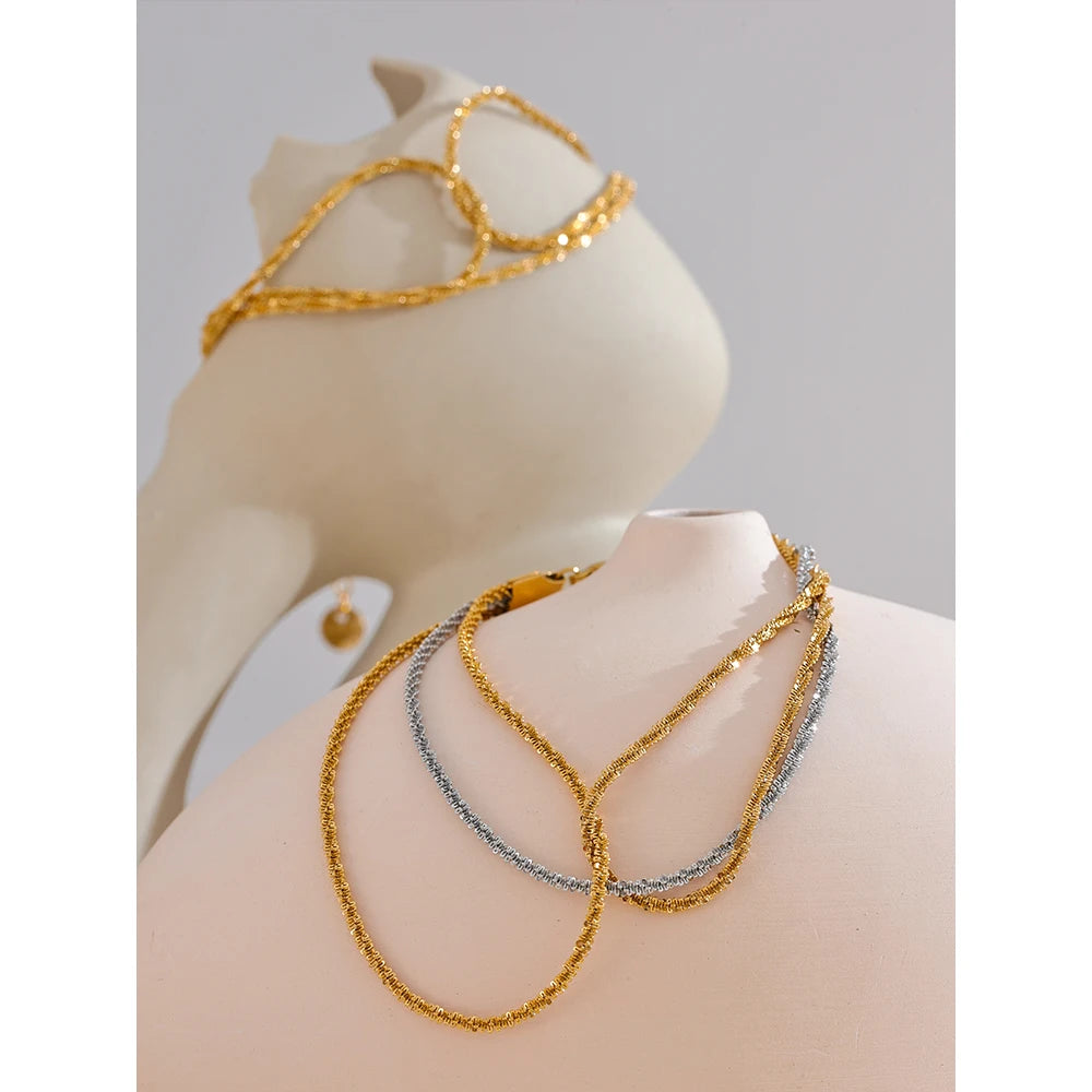Chain Layered Bracelet — Gold-Plated Stainless Steel · PS1103