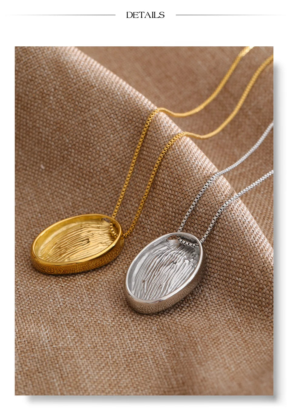Geometric necklace in gold-plated stainless steel.