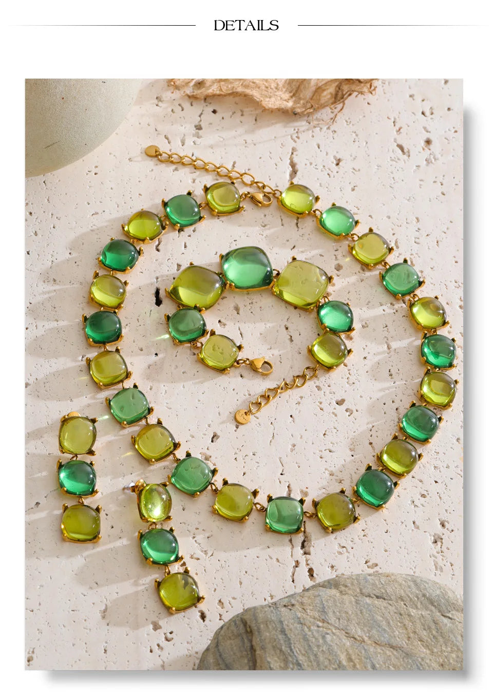 Resin acrylic multi-color earrings in gold-plated stainless steel with resin and acrylic.