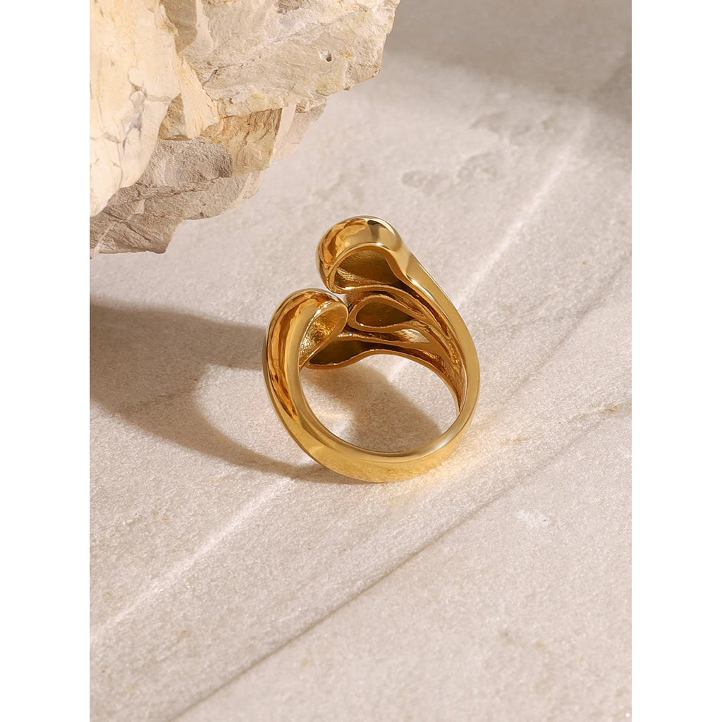 Irregular Open Ring — Stainless Steel · PS321