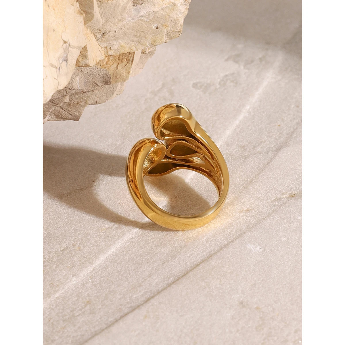 Irregular Open Ring — Stainless Steel · PS321