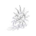Sun geometric ring in 18K gold-plated stainless steel.