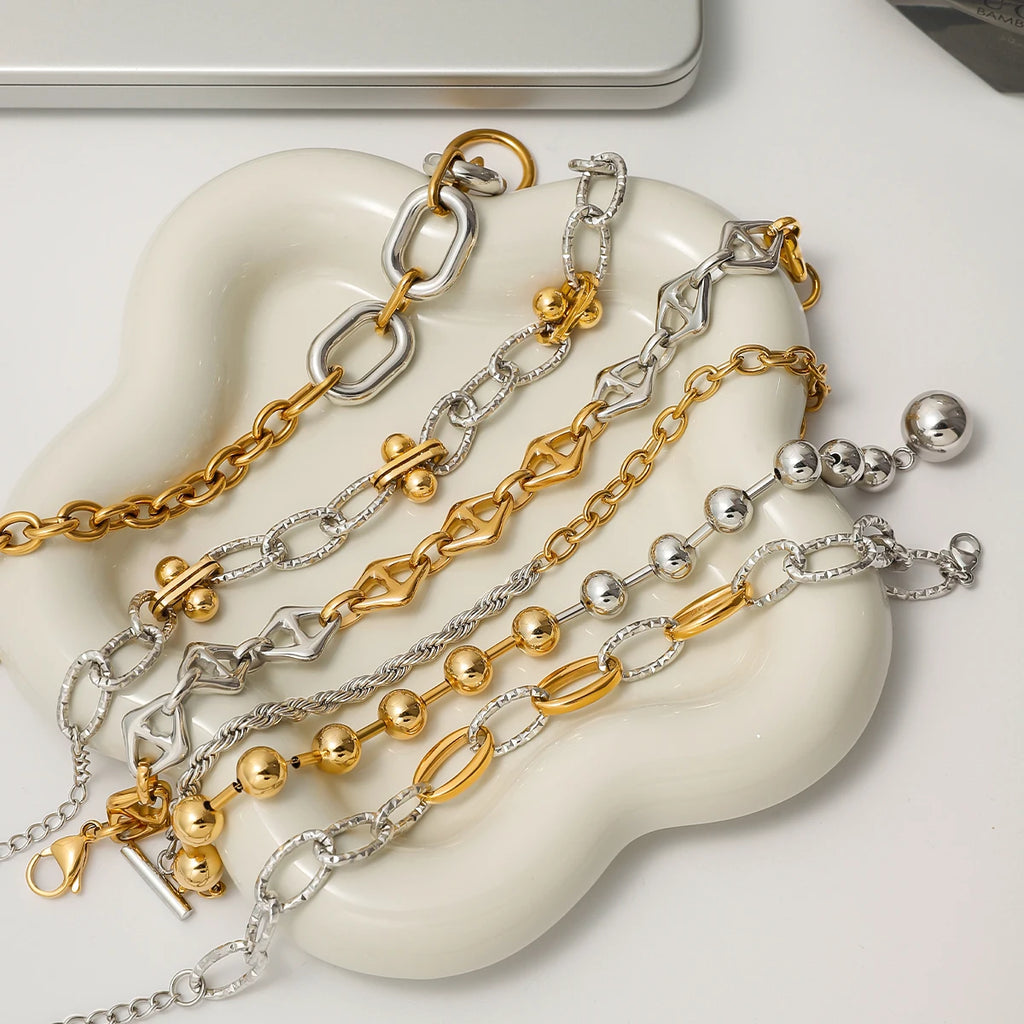 Twisted Chain Bracelet — Stainless Steel · PS352