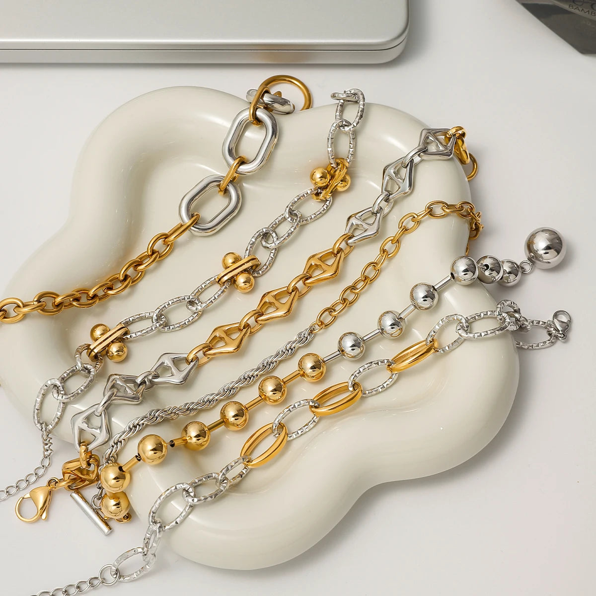 Twisted Chain Bracelet — Stainless Steel · PS352