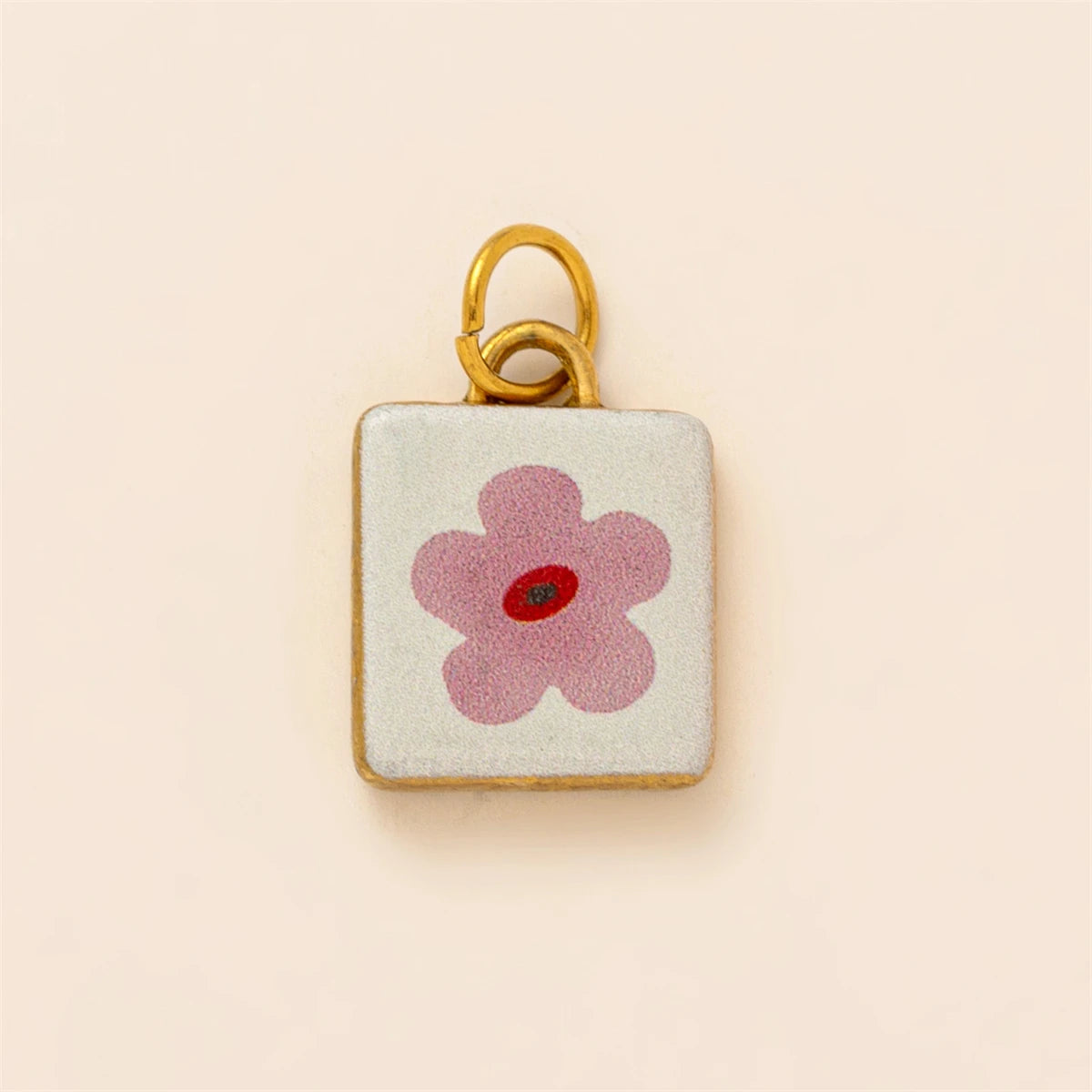 【DIY Pendant】Stainless Steel Floral & Fruit Charm Pendant - PS007