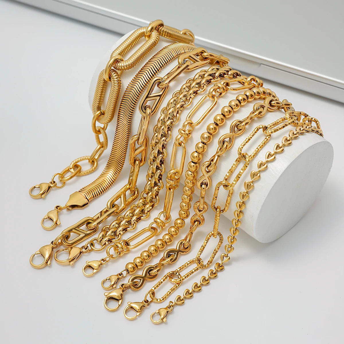 Metal Ball Chain Bracelet — Stainless Steel · PS325