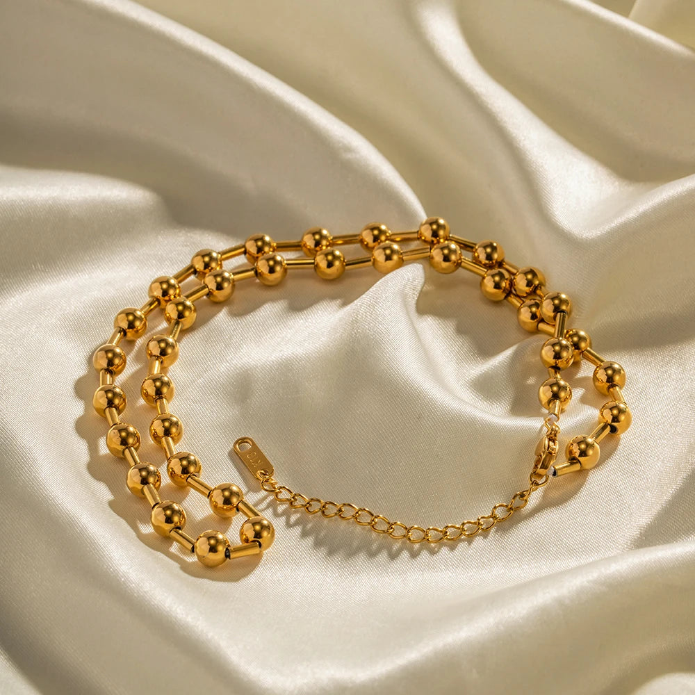 Bead Chain Necklace — Stainless Steel · PS280