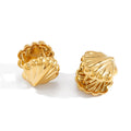 Pearl Shell Stud Earrings — Stainless Steel · PS123