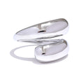 Geometric ring in 18K gold-plated stainless steel.