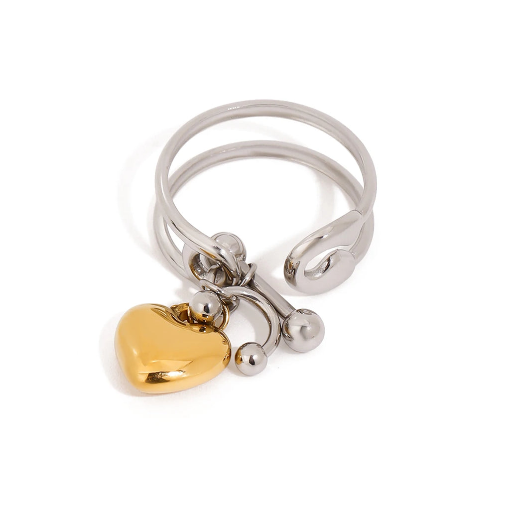 Mixed Ball Bead Ring — Stainless Steel · PS326