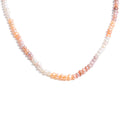 Freshwater pearl geometric necklace in gold-plated stainless steel with freshwater pearl.