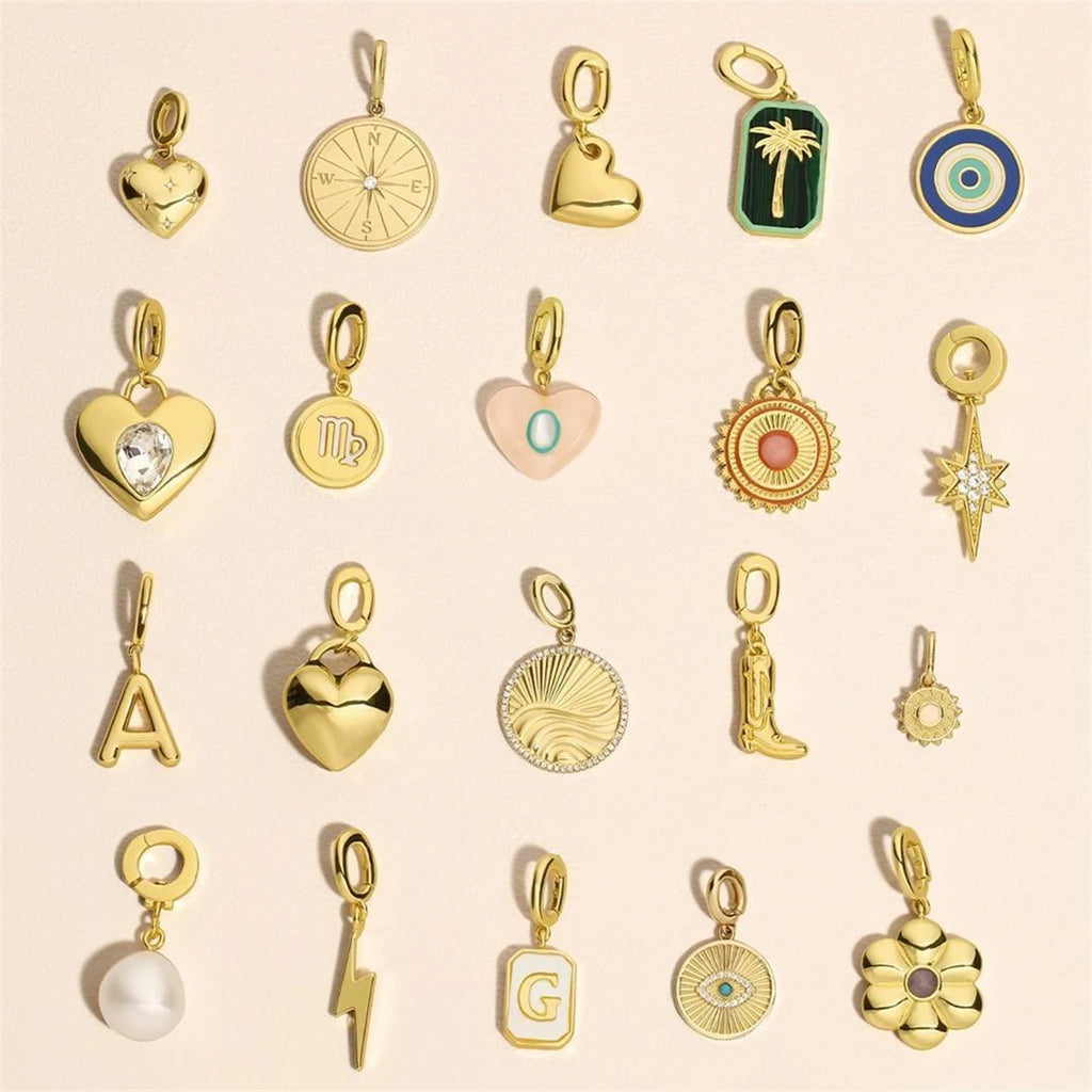 【DIY Pendant】Copper Diamond Accented Charm Pendant - PC003