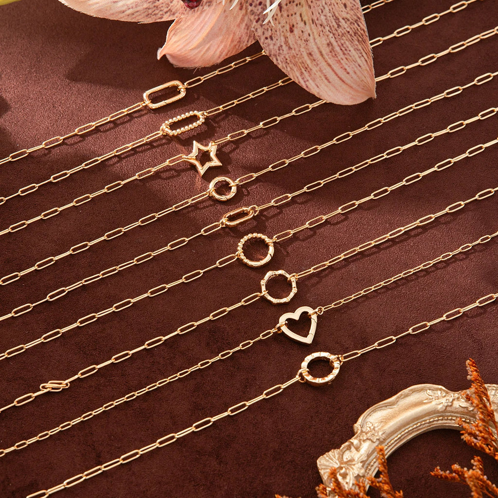 【DIY Chain】Simple Necklace Cooper Gold-plated Chain